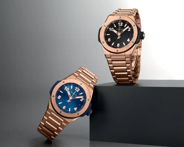 big bang integral time only king gold king gold blue 38 mm LS 2 2