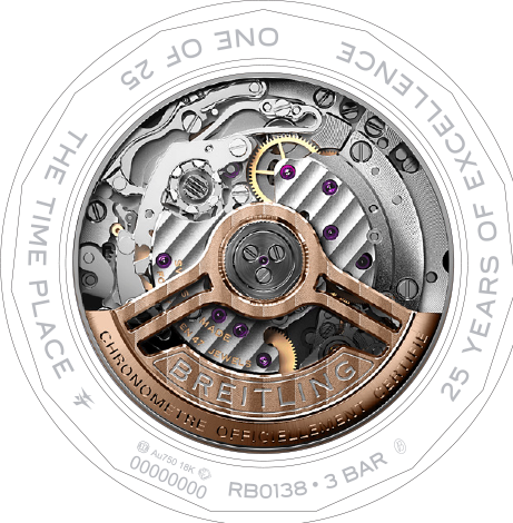 BREITLING NAVITIMER B01 CHRONOGRAPH 43 THE TIME PLACE 25th ANNIVERSARY SPECIAL EDITION 