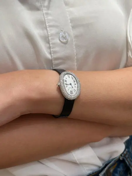 Cartier Baignoire Diamonds and Gold Watch OH4