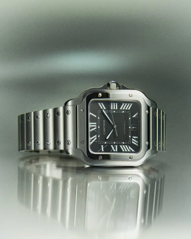 Cartier Santos de Cartier Titanium Black Dial