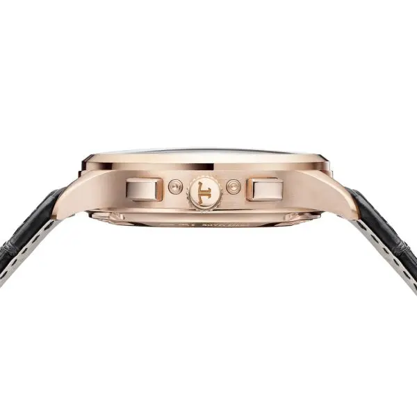 Jaeger LeCoultreMasterControlChronographCalendarPinkGoldBlackDial4
