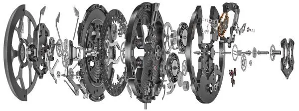 Roger Dubuis Excalibur Spider Flyback Chronograph Watch Carbon Case Sporty Car Watch 15