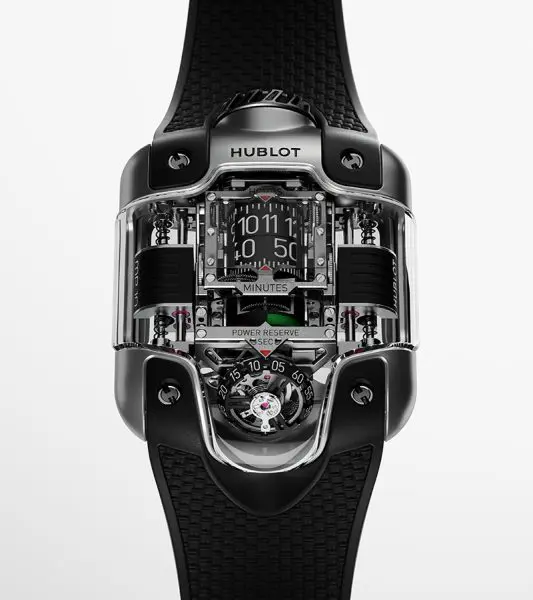The Hublot MP 10 Tourbillon Weight Energy System Titanium