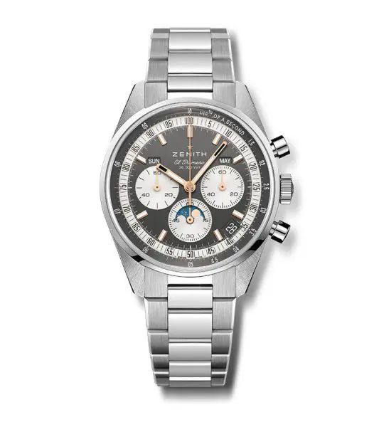 The Zenith Chronomaster Original Triple Calendar In Slate Gray