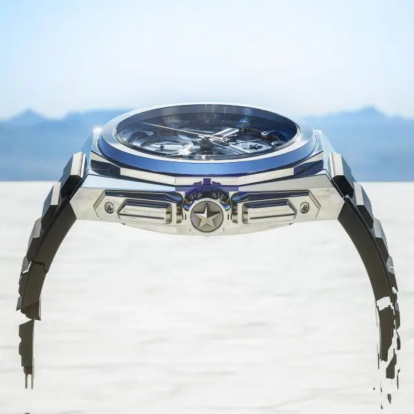 Zenith Defy Extreme Mirror Polished Stainless Steel Metallic Sapphire El Primero 6