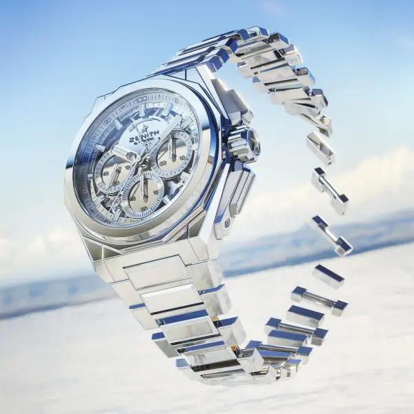Zenith Defy Extreme Mirror Polished Stainless Steel Metallic Sapphire El Primero 8