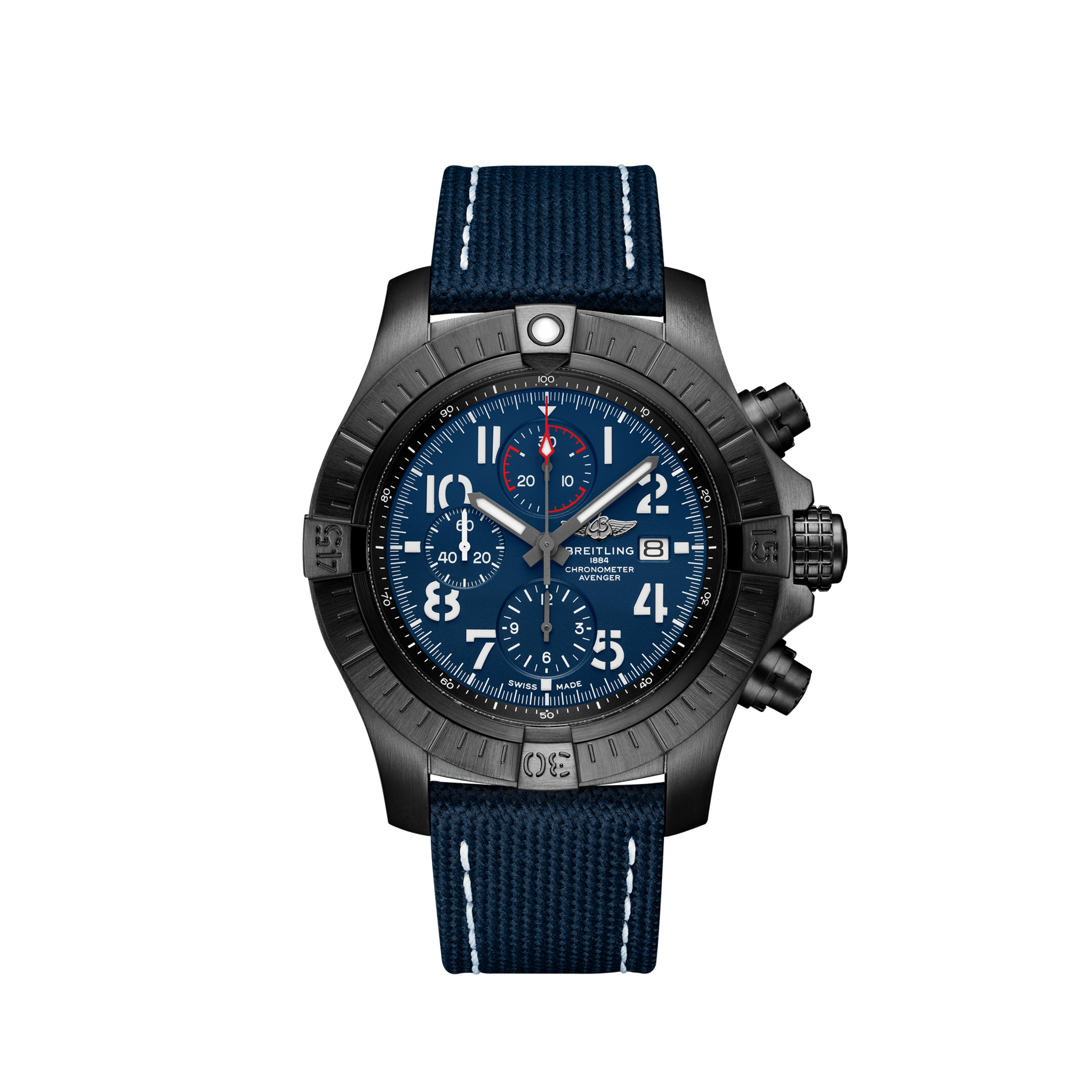 v13375101c1x2 super avenger chronograph 48 night mission soldier