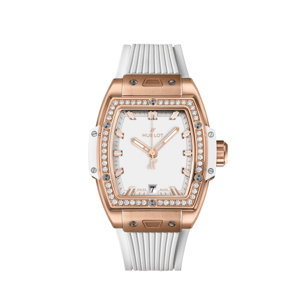 white spirit of big bang king gold white diamonds 39 mm soldier shot