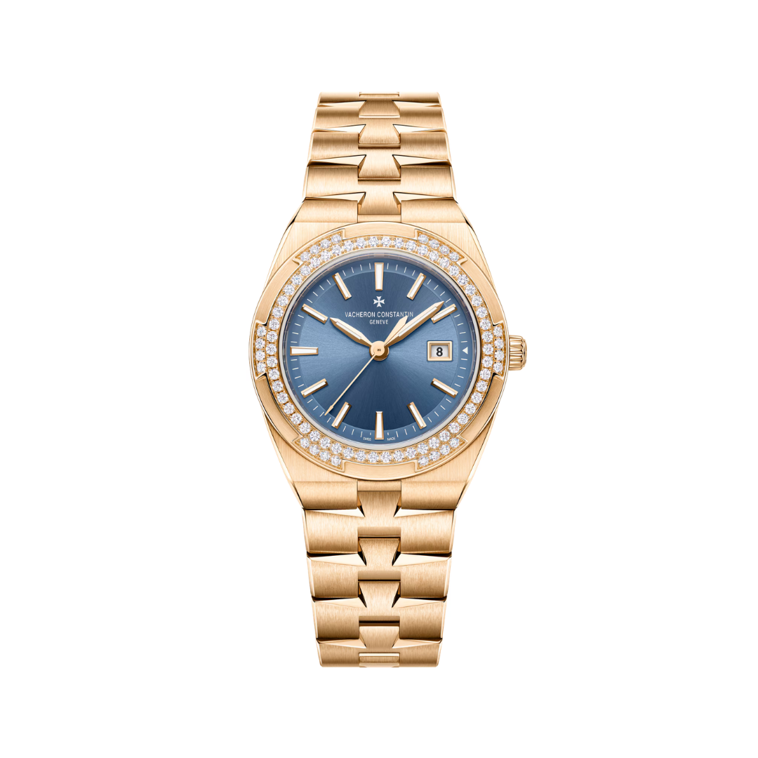 Overseas Quartz – 33 mm – Pink Gold (Front)