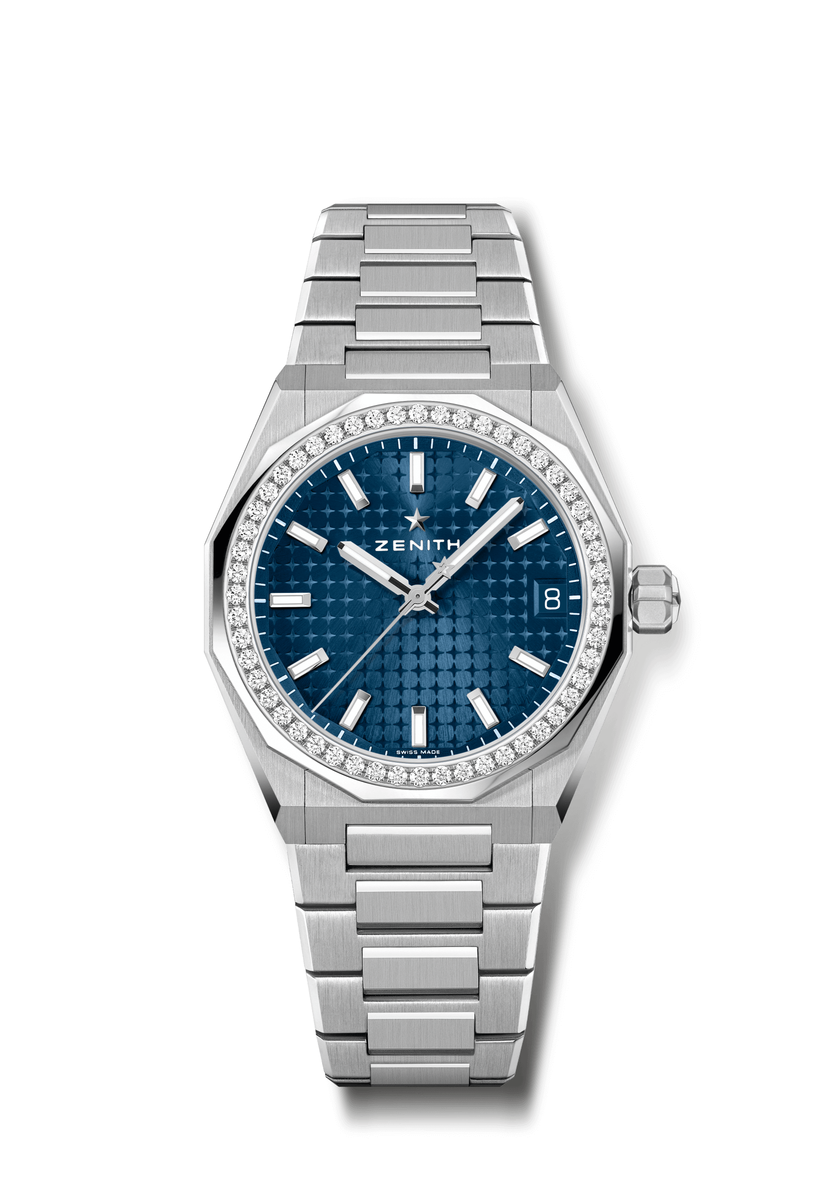 DEFY Skyline 36 Blue With Diamond 16.9400.67051.I001