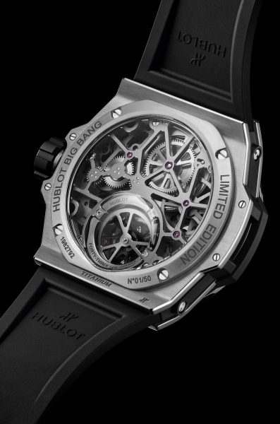 MP 13 Tourbillion Bi Axis Retrograde 44mm back shot